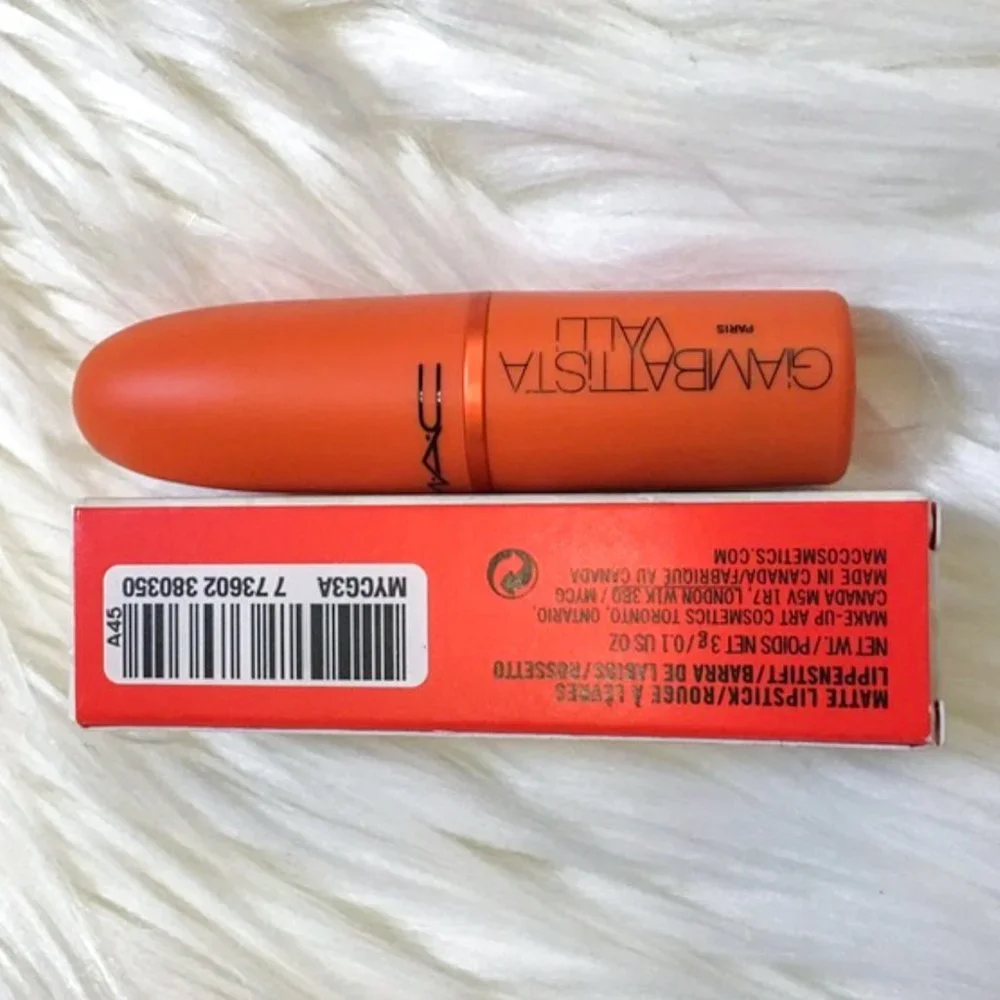 NIB MAC Giambattista Valli Matte Lipstick Margarita Orange Limited Edition Luxe